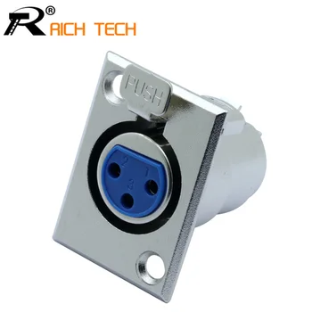10pcs YS1K3F2 Nickel Plated 3pin XLR Female jack panel mount connector Speaker powercon plug wire connector
10pcs YS1K3F2 Nickel Plated 3pin XLR Female jack panel mount connector Speaker powercon plug wire connector