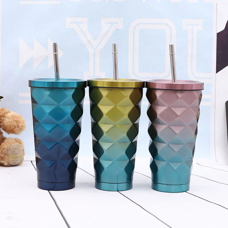 BAISPO Stainless steel Tumbler 500ML Travel Mug with Lid Straw Coffee Milk Cup Portable Thermos Flask Water Bottle 2018 New
BAISPO Stainless steel Tumbler 500ML Travel Mug with Lid Straw Coffee Milk Cup Portable Thermos Flask Water Bottle 2018 New