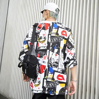 New Tide Mens Fashion Print Design Hip Hop T shirt Casual Male Slim Fit Suit Brand Singer street style Costume Dropshipping
New Tide Mens Fashion Print Design Hip Hop T shirt Casual Male Slim Fit Suit Brand Singer street style Costume Dropshipping