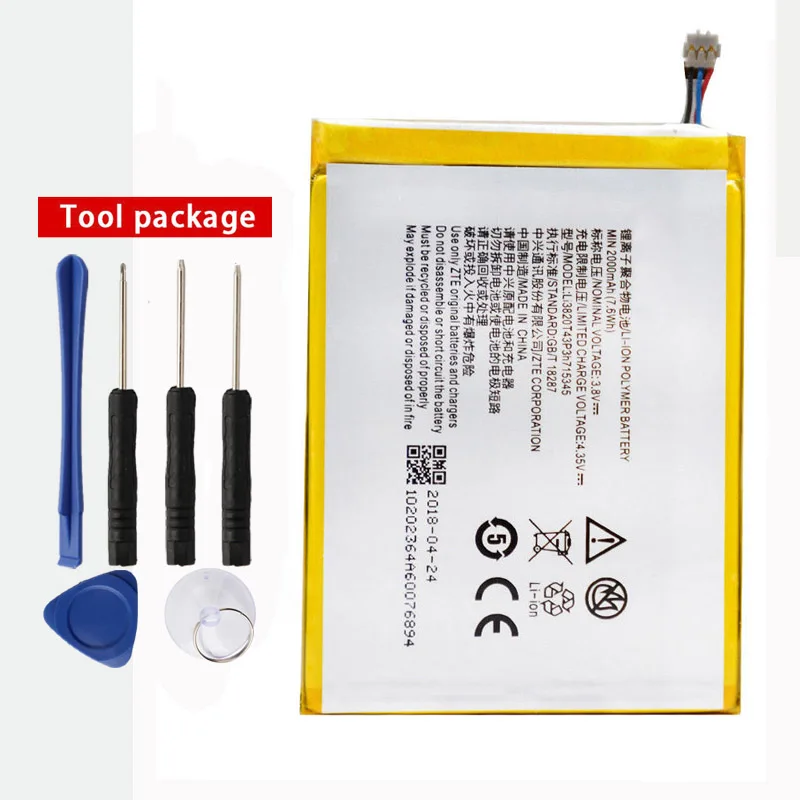 Original LI3820T43P3h715345 phone battery For ZTE Grand S Flex MF910 MF910S MF910L MF920 MF920S MF920W+
Original LI3820T43P3h715345 phone battery For ZTE Grand S Flex MF910 MF910S MF910L MF920 MF920S MF920W+
