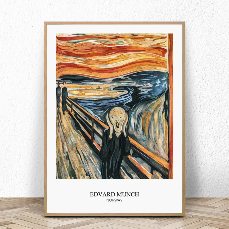 The Scream by Edvard Munch Art Print Poster Canvas Wall Picture Famous Painting for Living Room Home Decorarion
The Scream by Edvard Munch Art Print Poster Canvas Wall Picture Famous Painting for Living Room Home Decorarion