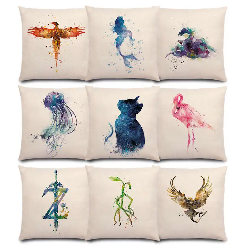 Hogwarts Final Fantasy Breath Wild Jellyfish Thunderbird Cat Flamingo Magic Watercolor Prints Dream Cushion Cover Pillow Case
Hogwarts Final Fantasy Breath Wild Jellyfish Thunderbird Cat Flamingo Magic Watercolor Prints Dream Cushion Cover Pillow Case