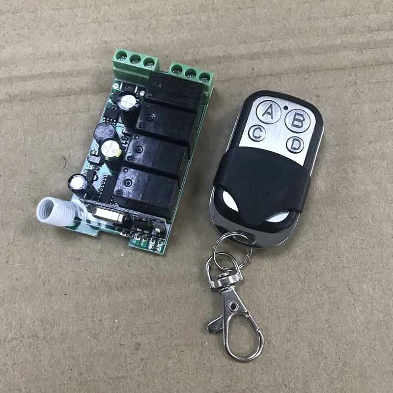 QIACHIP 433Mhz Universal Wireless Remote Control Switch AC 85V ~ 250V 110V 220V 4CH Relay Receiver + RF 433 Mhz Remote Controls
QIACHIP 433Mhz Universal Wireless Remote Control Switch AC 85V ~ 250V 110V 220V 4CH Relay Receiver + RF 433 Mhz Remote Controls