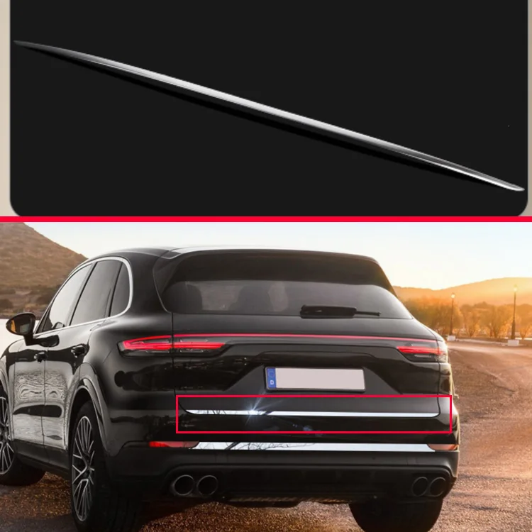 For Porsche cayenne PO536 2018 2019 ABS Chrome Tail Gate Door Cover Trim Rear Trunk Molding Bezel Styling Sticker Garnish 
For Porsche cayenne PO536 2018 2019 ABS Chrome Tail Gate Door Cover Trim Rear Trunk Molding Bezel Styling Sticker Garnish