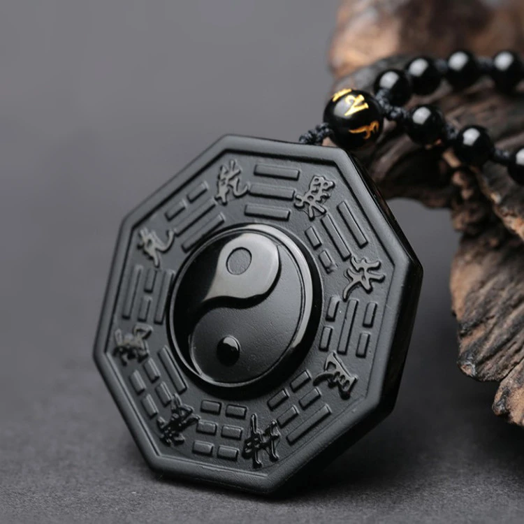 Shipping Lucky Men Natural Stone Black Obsidian Pendant Necklace Chinese Bagua Dragon Phoenix Tai Chi Buddha Women Jewelry
Shipping Lucky Men Natural Stone Black Obsidian Pendant Necklace Chinese Bagua Dragon Phoenix Tai Chi Buddha Women Jewelry