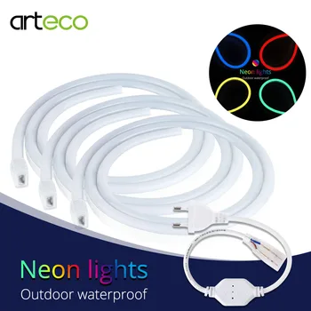 220V LED Neon Light Waterproof Diode Tape lamp 1M 2M 3M 5M 2835 SMD Flexible LED Neon Strip For Led Sign Board Tube String Light
220V LED Neon Light Waterproof Diode Tape lamp 1M 2M 3M 5M 2835 SMD Flexible LED Neon Strip For Led Sign Board Tube String Light
