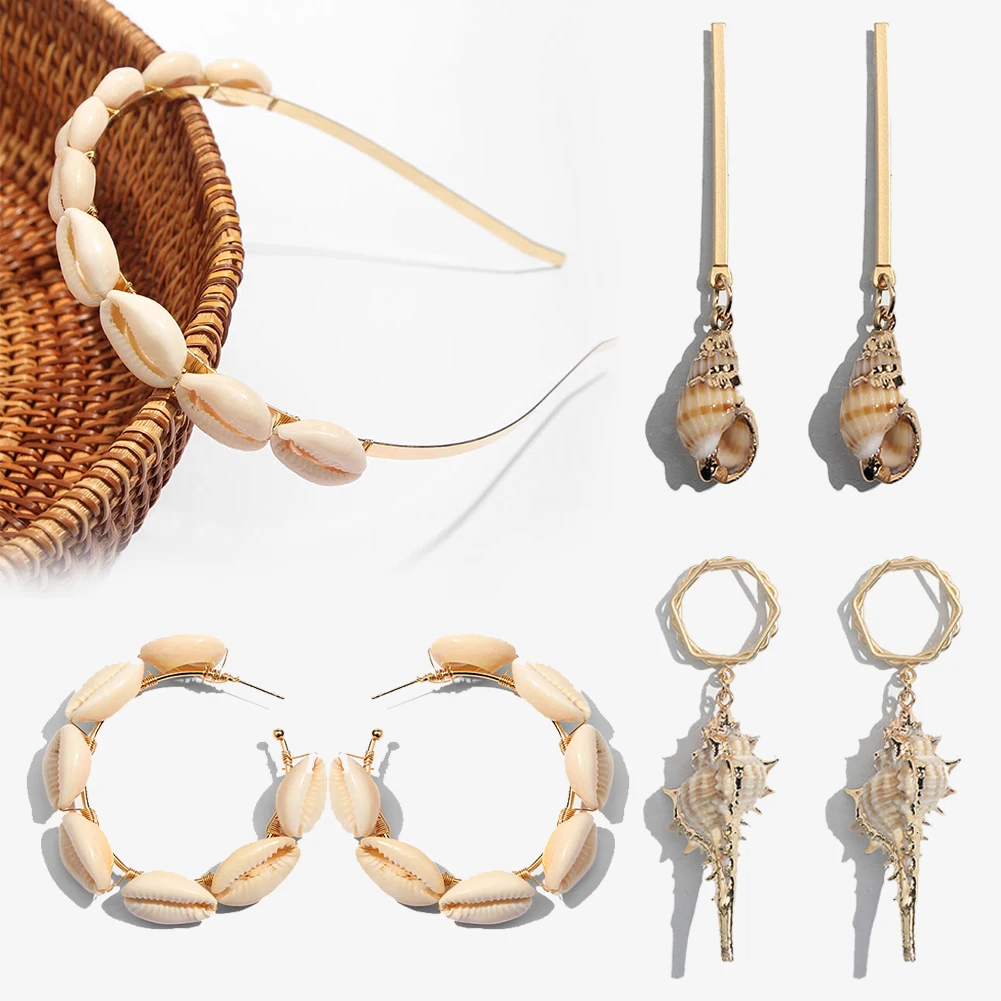 JUST FEEL Fashion Cowrie Conch Shell Headband For Women Handmade Bohemian Summer Party Round Pendant Wedding Hair Accessories
JUST FEEL Fashion Cowrie Conch Shell Headband For Women Handmade Bohemian Summer Party Round Pendant Wedding Hair Accessories
