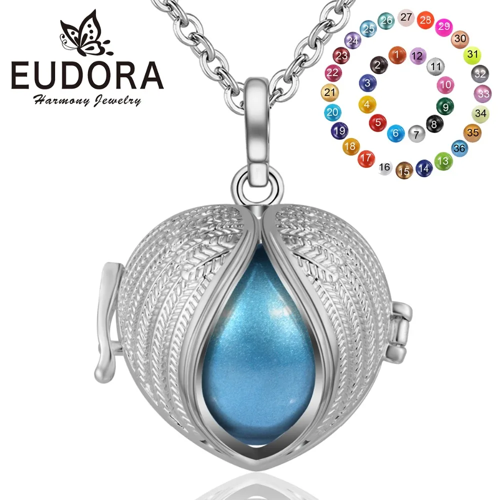 Eudora 20mm Copper Harmony Bola Ball Heart Necklace Musical Chime Ball Angel Caller Pendant for Pregnancy Women Jewelry K338N20
Eudora 20mm Copper Harmony Bola Ball Heart Necklace Musical Chime Ball Angel Caller Pendant for Pregnancy Women Jewelry K338N20