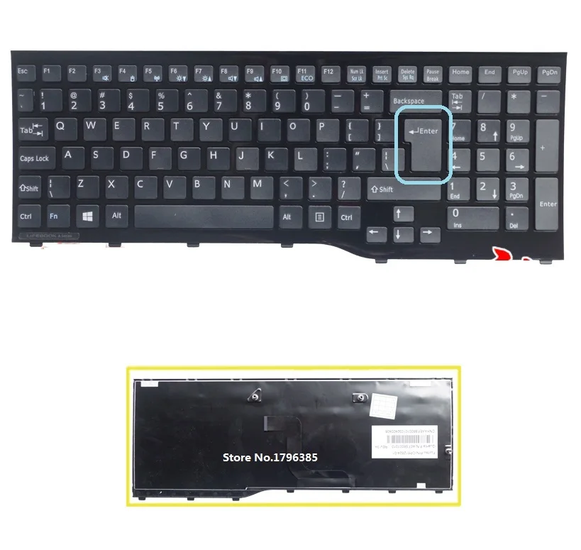 Новый ноутбук клавиатура для ноутбука Fujitsu Lifebook AH552 CP581751-01 CP611954-01 английская |