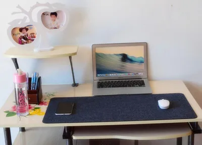 2016 New Fashion woolen pu leather Mouse Pad Pen Holder Modern Table Felt Office Desk Mat Durable Computer 67x33cm | Компьютеры и офис