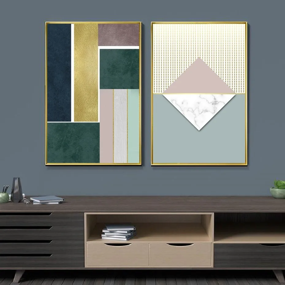 Geometric Abstract Green Luxurious Wall Art Canvas Painting Posters and Prints POP Pictures for Living Room Interior Decor
Geometric Abstract Green Luxurious Wall Art Canvas Painting Posters and Prints POP Pictures for Living Room Interior Decor