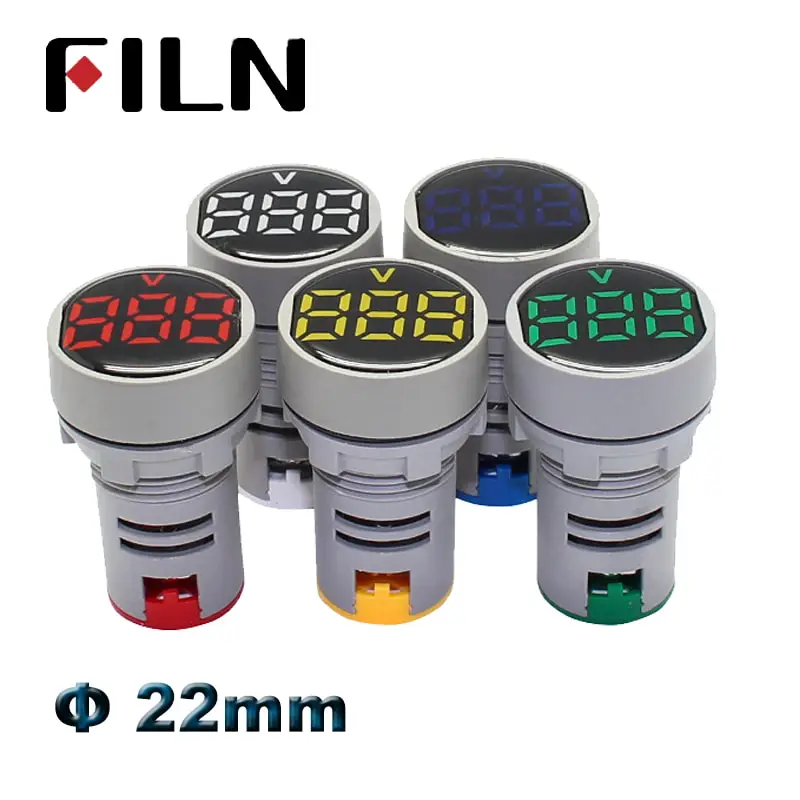 22mm LED Display AC 20-500V Digital Voltmeter Digit voltage meter AD16-22 Indicator Light Panel display Red Yellow Green LED
22mm LED Display AC 20-500V Digital Voltmeter Digit voltage meter AD16-22 Indicator Light Panel display Red Yellow Green LED