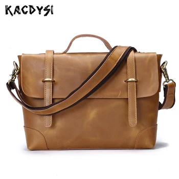 Real Crazy Horse Leather Retro Large Men's Business Handbag Briefcase Bag Cowhide Leisrure Man Shoulder Bag Unique Messenger Bag
Real Crazy Horse Leather Retro Large Men's Business Handbag Briefcase Bag Cowhide Leisrure Man Shoulder Bag Unique Messenger Bag