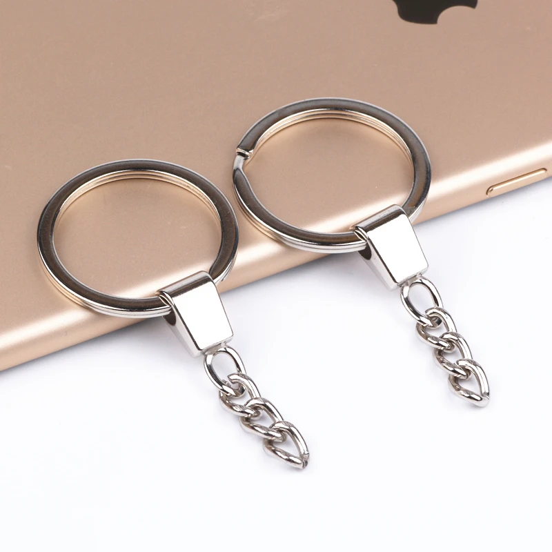 30pcs Key Ring Key Chain With Metal Link Chain Porte Clef Rhodium Plated Keyring Split Ring For Jewelry Material Findings
30pcs Key Ring Key Chain With Metal Link Chain Porte Clef Rhodium Plated Keyring Split Ring For Jewelry Material Findings