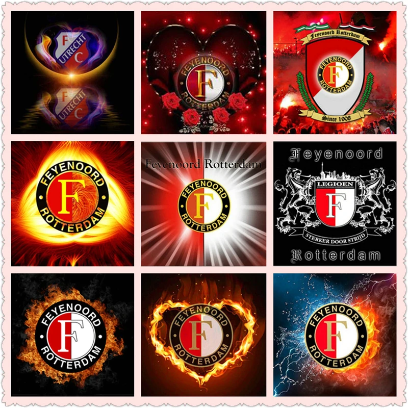 Новинка 5D feyenoord детская алмазная живопись футбольный карнавал полная квадратная