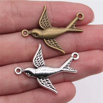 WYSIWYG 4pcs 37x29mm Swallow Bird Connector Pendants Swallow Connector Pendants For Jewelry Making Bird Connector Charm
WYSIWYG 4pcs 37x29mm Swallow Bird Connector Pendants Swallow Connector Pendants For Jewelry Making Bird Connector Charm