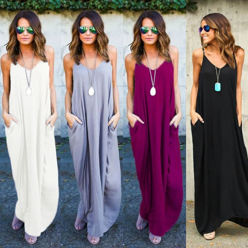 KLV 2018 Fashion Boho Summer Evening Party Dress Sundress Oversized Long Maxi Dress
KLV 2018 Fashion Boho Summer Evening Party Dress Sundress Oversized Long Maxi Dress