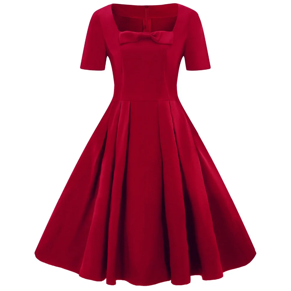 Women Vintage Dresses 50s 60s Plus Size 2019 Summer Vestidos Short Sleeve Red Female Pin up Retro Big Size Swing Vintage Dress
Women Vintage Dresses 50s 60s Plus Size 2019 Summer Vestidos Short Sleeve Red Female Pin up Retro Big Size Swing Vintage Dress