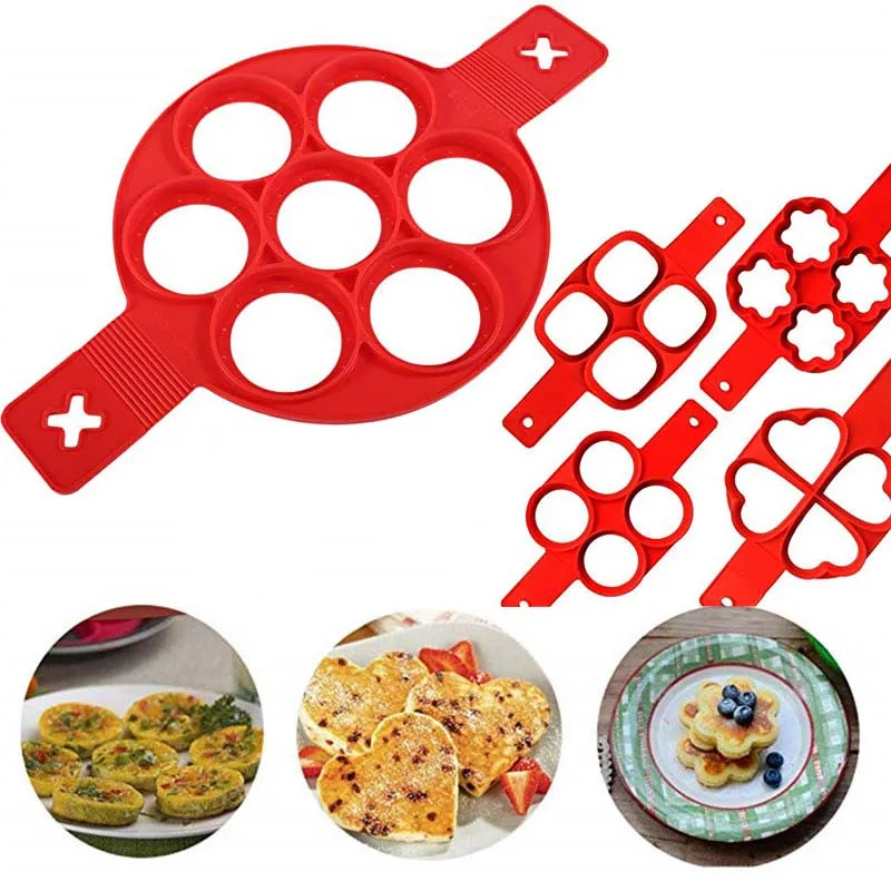 1Pcs Pancake Maker Nonstick Cooking Tool Round Heart Pancake Maker Egg Cooker Pan Flip Eggs Mold Kitchen Baking Accessories
1Pcs Pancake Maker Nonstick Cooking Tool Round Heart Pancake Maker Egg Cooker Pan Flip Eggs Mold Kitchen Baking Accessories