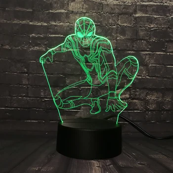 Lava lamparas led infantil 3D LED Night Light Marvel Spider Man Venom Touch USB Base Switch Color Change Kid Christmas Gift Toy
Lava lamparas led infantil 3D LED Night Light Marvel Spider Man Venom Touch USB Base Switch Color Change Kid Christmas Gift Toy