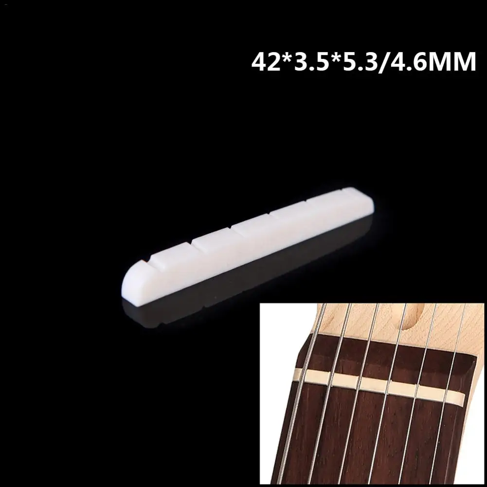 Костная гайка 42 мм/3,5 дюйма для 6-струнного электрического Stratocaster Tele ST TL 42*5,3*1,65 мм (0,14 * дюйма)
Костная гайка 42 мм/3,5 дюйма для 6-струнного электрического Stratocaster Tele ST TL 42*5,3*1,65 мм (0,14 * дюйма)