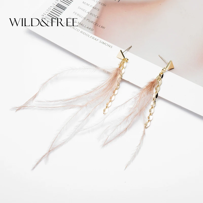 Wild & Free Long Droop Genuine Feather Earrings Statement 2019 New Design Triangle Ear Studs for Women Exquisite Tassel Jewelry
Wild & Free Long Droop Genuine Feather Earrings Statement 2019 New Design Triangle Ear Studs for Women Exquisite Tassel Jewelry