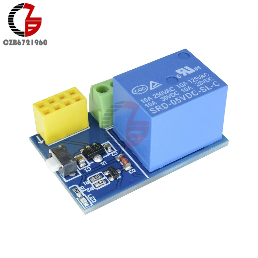 DC 5V ESP8266 ESP-01S Wireless Wifi Relay Module Time Delay Relay Module for Arduino DIY Smart Home
DC 5V ESP8266 ESP-01S Wireless Wifi Relay Module Time Delay Relay Module for Arduino DIY Smart Home
