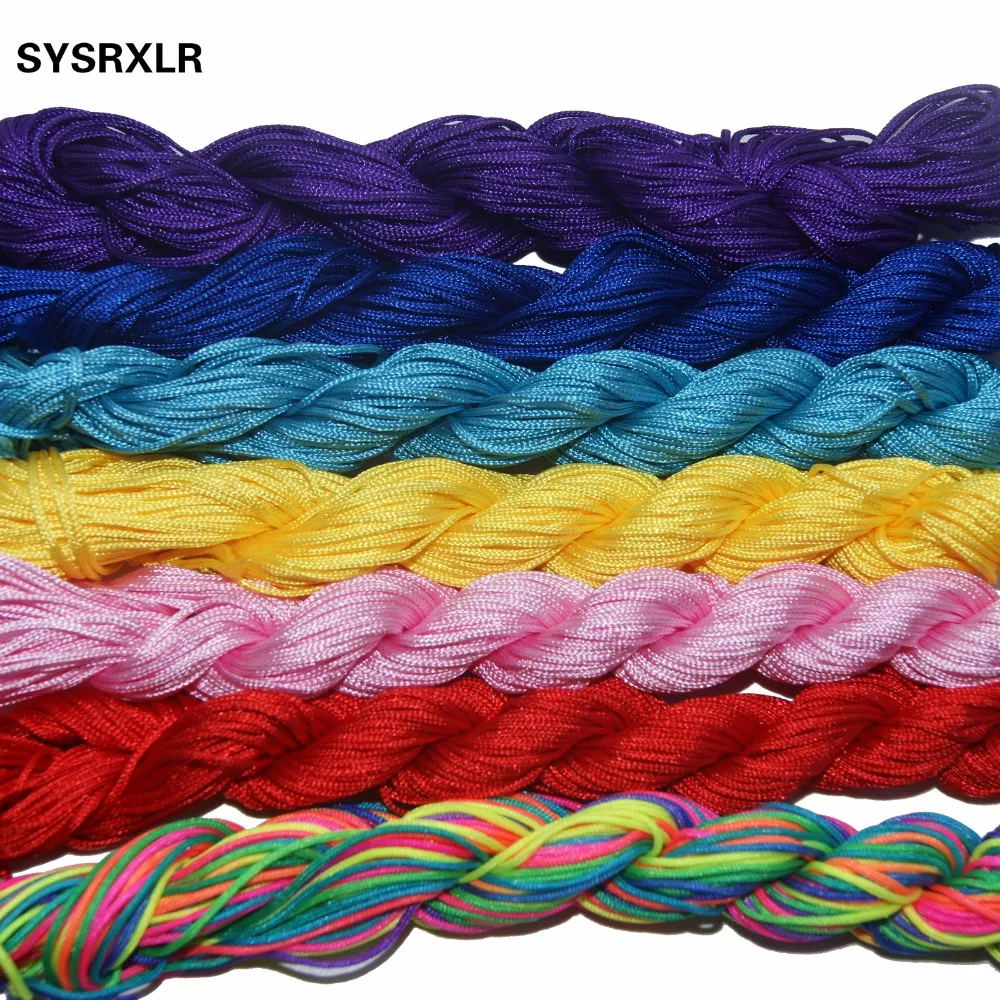 Free Shipping Hot Sale 10 Color 1 mm Nylon Cord Thread Chinese Knot Macrame Rattail For Jewelry Making DIY Bracelet Braided
Free Shipping Hot Sale 10 Color 1 mm Nylon Cord Thread Chinese Knot Macrame Rattail For Jewelry Making DIY Bracelet Braided