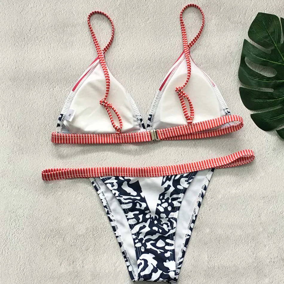 Women Bikinis 2018 thong Swimwear Sexy Swimsuit Retro Brazilian Beach Bathing Suit Bikini Shorty Maillot de bain for Ladies XL 21cezl