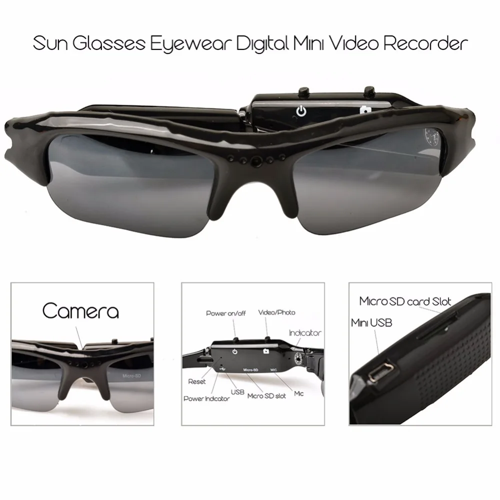 Mini Sport Camera Audio Video Recorder Eyewear Glasses Portable Mini DVR Camera with Glasses Video/Sunglasses Camera
Mini Sport Camera Audio Video Recorder Eyewear Glasses Portable Mini DVR Camera with Glasses Video/Sunglasses Camera