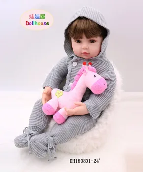 silicone reborn boneca 60 cm mini silicone baby dolls soft vinyl 24inch realistic Toddler Doll Toys for Children Christmas gifts
silicone reborn boneca 60 cm mini silicone baby dolls soft vinyl 24inch realistic Toddler Doll Toys for Children Christmas gifts