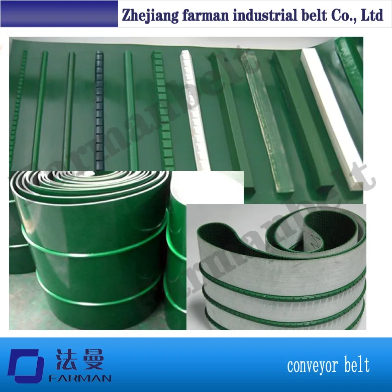 PVC/PU Conveyor Belt with Cleats/Guide