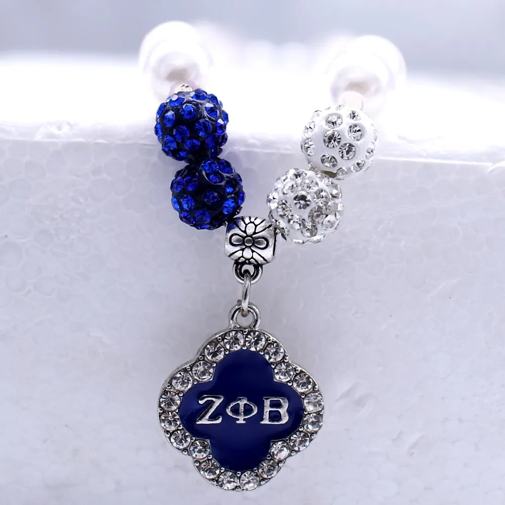 Custom Made Drop Ship White and Blue Crystal And Pearl Bead Bracelets With Zeta Phi Beta ZPHIB Pendant Sorority Gift Jewelry
Custom Made Drop Ship White and Blue Crystal And Pearl Bead Bracelets With Zeta Phi Beta ZPHIB Pendant Sorority Gift Jewelry
