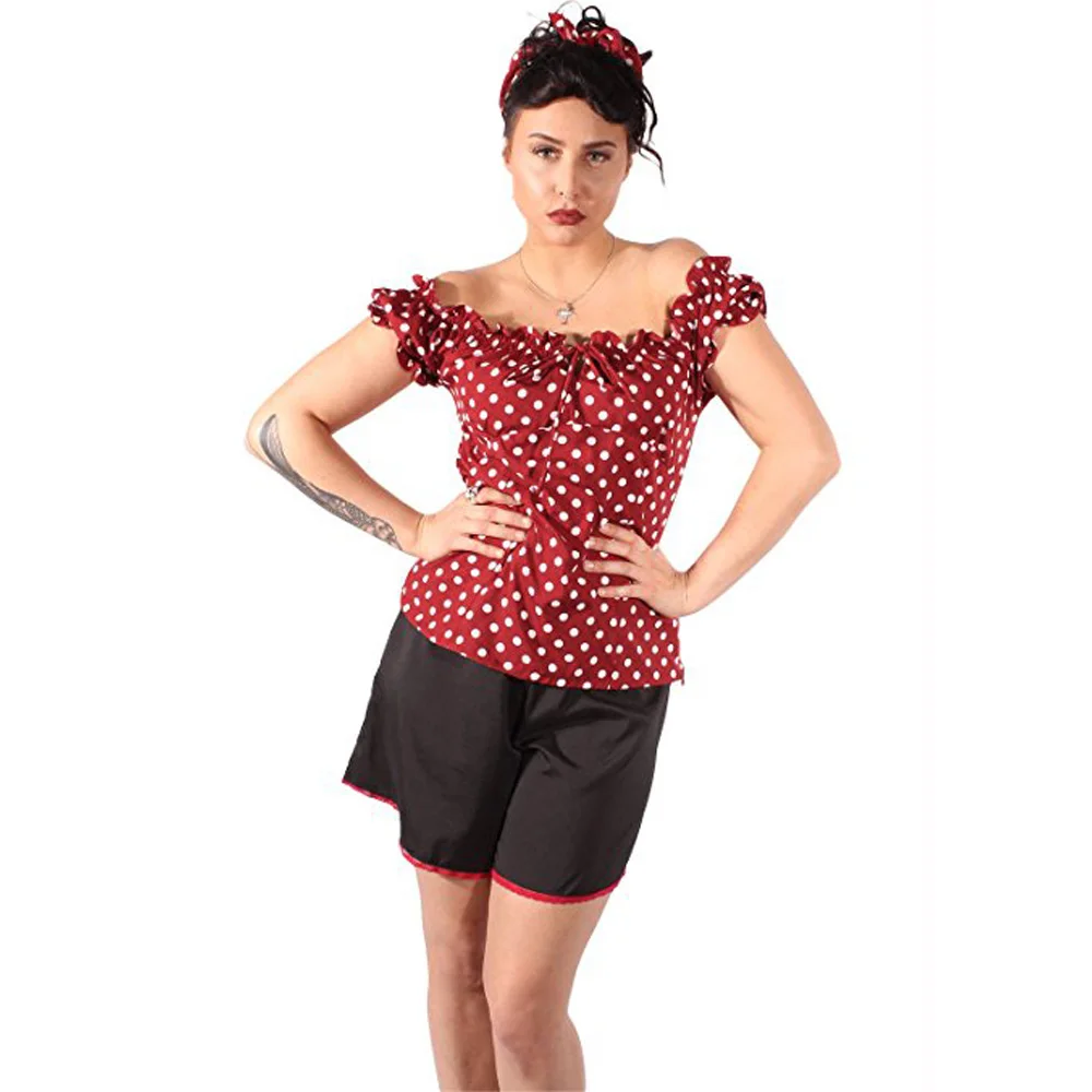 Joineles Plus Size 3XL Polka Dot Print Summer Women Shirts Feminino Vintage Tops Ruffles Neck Short Sleeves Casual T Shirts
Joineles Plus Size 3XL Polka Dot Print Summer Women Shirts Feminino Vintage Tops Ruffles Neck Short Sleeves Casual T Shirts