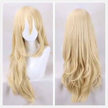 Japan Anime Angels of Death Rachel Gardner Gold cospaly wig Ray Blonde wavy cosplay wig hair costumes
Japan Anime Angels of Death Rachel Gardner Gold cospaly wig Ray Blonde wavy cosplay wig hair costumes
