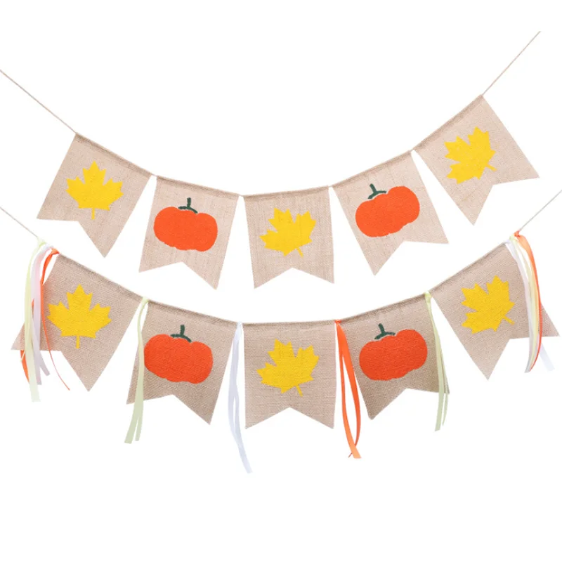 1 set Creative new Happy Fall Halloween Maple Leaf Harvest Pumpkin Burlap Banner Garland Bunting Home Party Decoration
1 set Creative new Happy Fall Halloween Maple Leaf Harvest Pumpkin Burlap Banner Garland Bunting Home Party Decoration