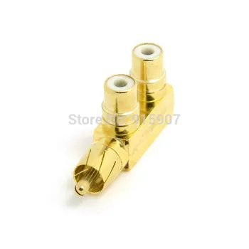 10pcs/lot Cablecc Chenyang Golden Color 90 Degree Angled RCA AV Audio Splitter Plug Adapter Male to Dual Female F type Extension
10pcs/lot Cablecc Chenyang Golden Color 90 Degree Angled RCA AV Audio Splitter Plug Adapter Male to Dual Female F type Extension