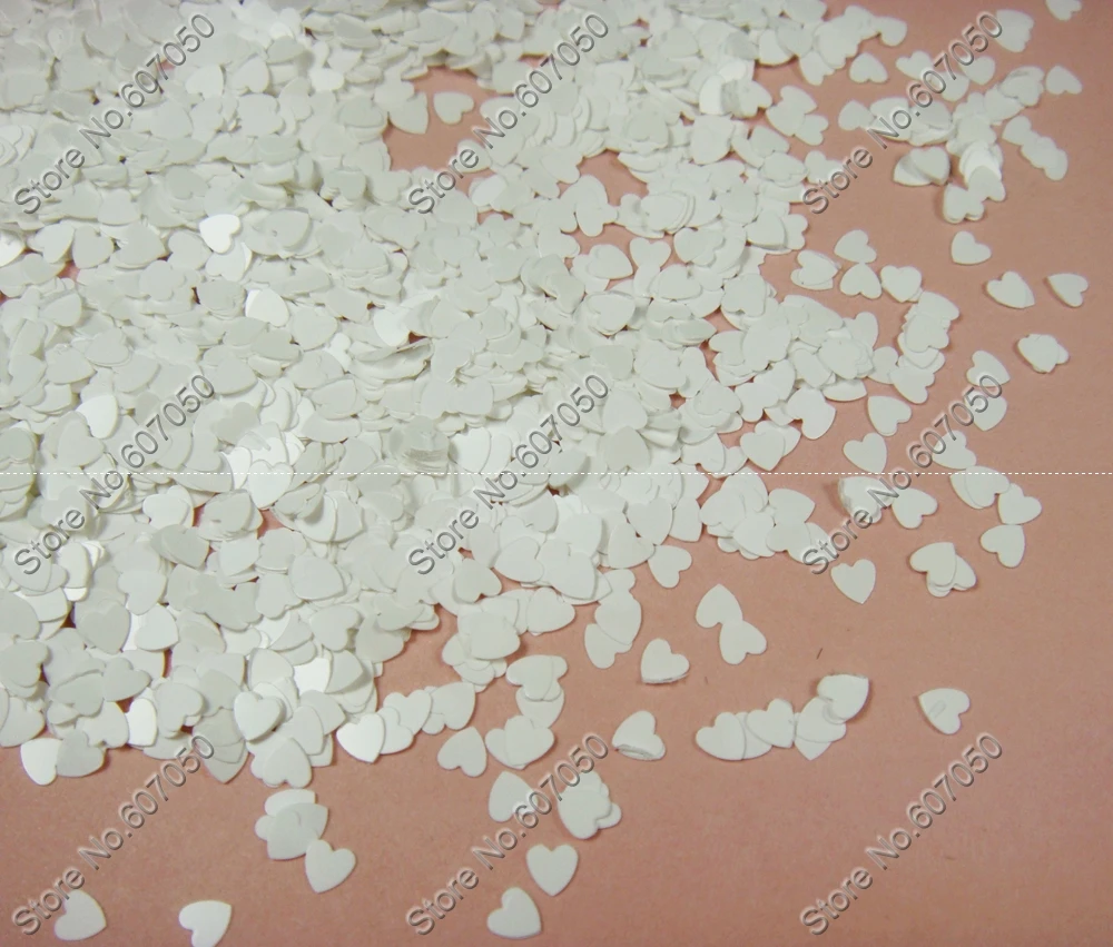 30g 3mm Matte White Color Heart Shape nail Glitter Paillette Spangles Solvent Resistant for nail polish Art Decoration
30g 3mm Matte White Color Heart Shape nail Glitter Paillette Spangles Solvent Resistant for nail polish Art Decoration