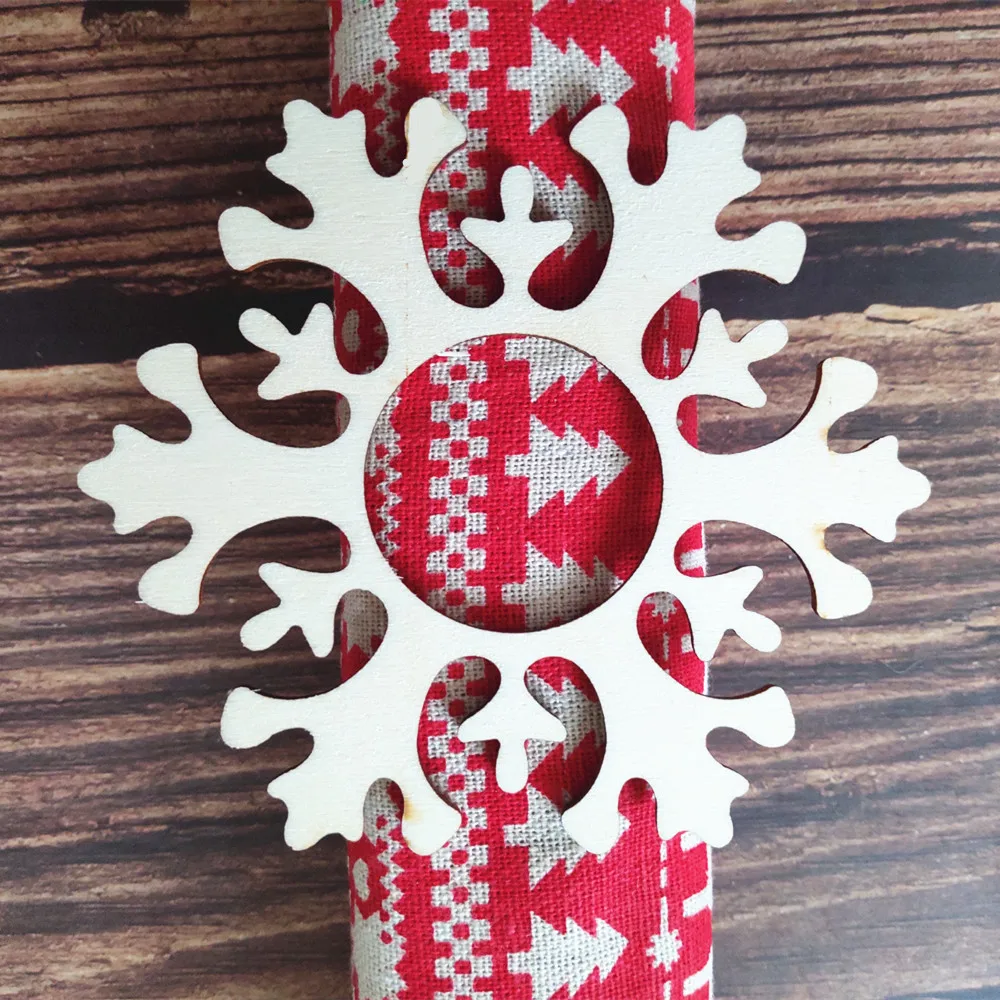 12pcs Snowflakes Wooden Christmas Napkin Rings Christmas Napkin Holders Christmas Gift Table Decorations
12pcs Snowflakes Wooden Christmas Napkin Rings Christmas Napkin Holders Christmas Gift Table Decorations