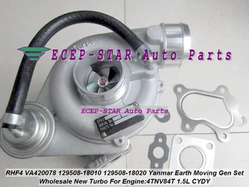 RHF4 VA420078 CYDY 129508-18010 129508-18020 12950818010 Turbo Turbocharger For Yanmar Earth Moving Gen Set Marine 4TNV84T 1.5L
RHF4 VA420078 CYDY 129508-18010 129508-18020 12950818010 Turbo Turbocharger For Yanmar Earth Moving Gen Set Marine 4TNV84T 1.5L