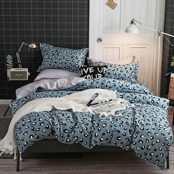 Fashion home bedding grey leopard bed linens good quality duvet cover set American style bedclothes leopard bed set flat sheet
Fashion home bedding grey leopard bed linens good quality duvet cover set American style bedclothes leopard bed set flat sheet