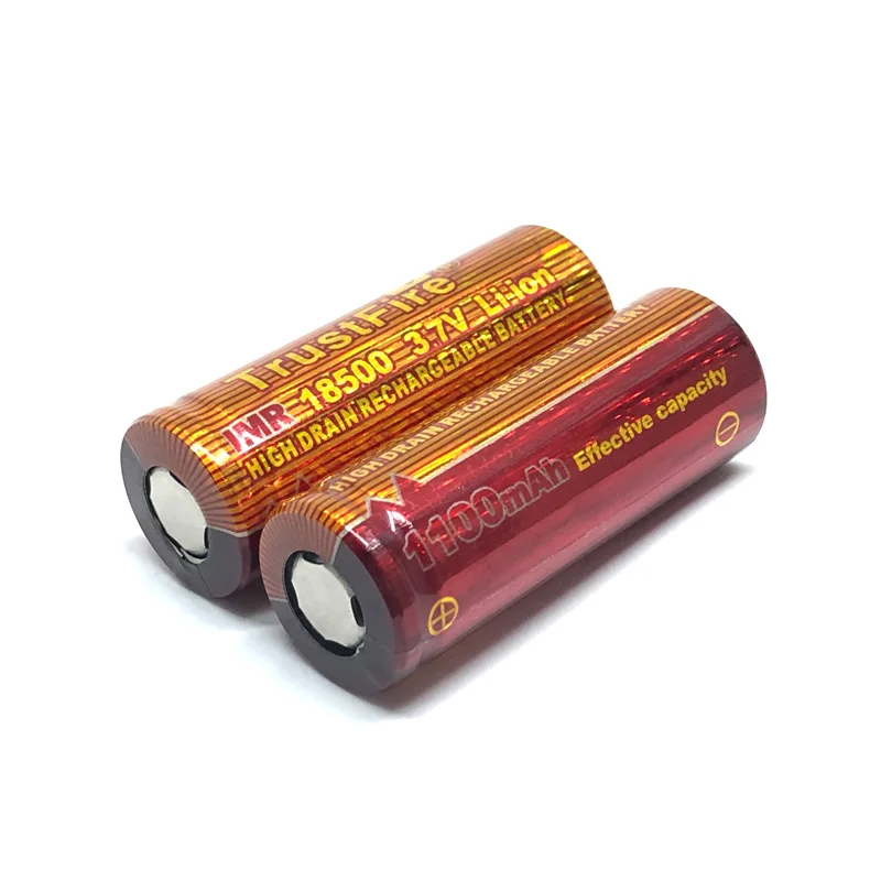 2pcs/lot Trustfire IMR 18500 3.7V 1100mAh High Drain Rechargeable Li-ion Battery High Magnification 10A Lithium Batteries
2pcs/lot Trustfire IMR 18500 3.7V 1100mAh High Drain Rechargeable Li-ion Battery High Magnification 10A Lithium Batteries