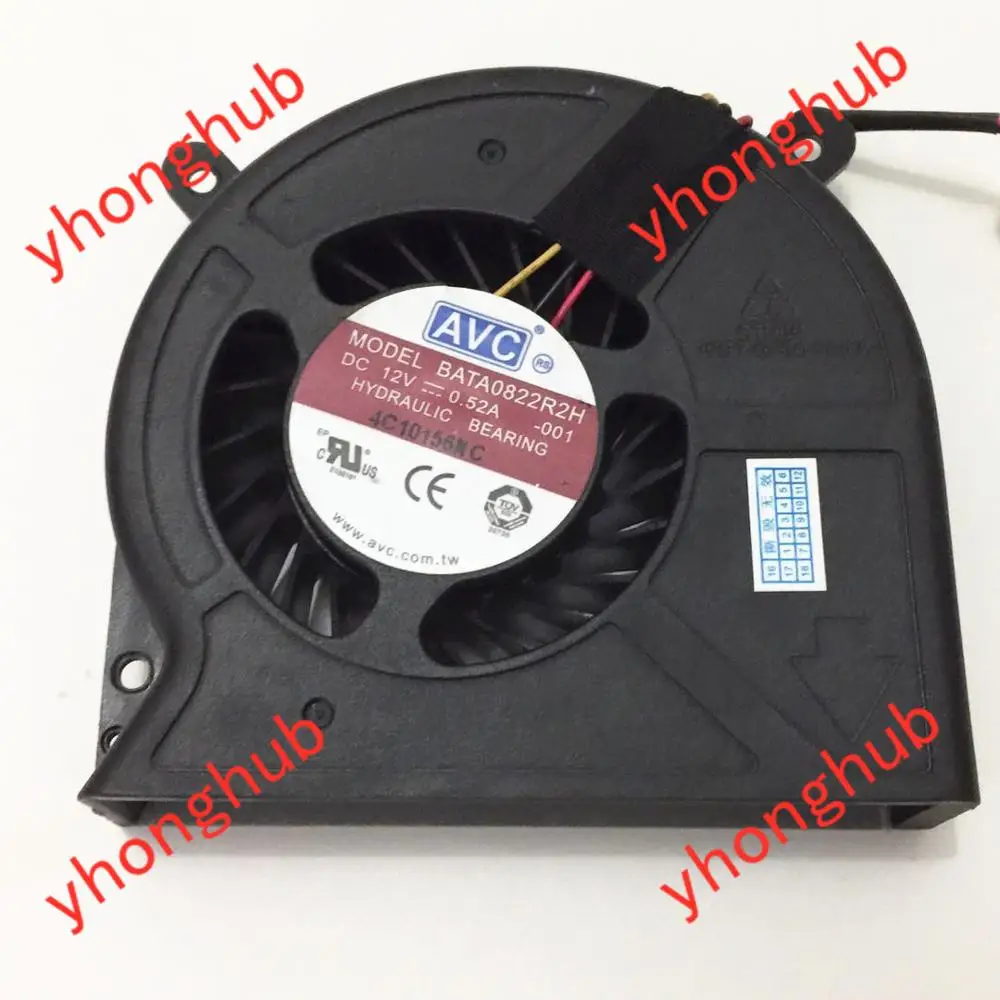 3-проводной вентилятор для охлаждения сервера AVC BATA0822R2H -001 DC 12 В 0.52A 83x88x22 мм
3-проводной вентилятор для охлаждения сервера AVC BATA0822R2H -001 DC 12 В 0.52A 83x88x22 мм