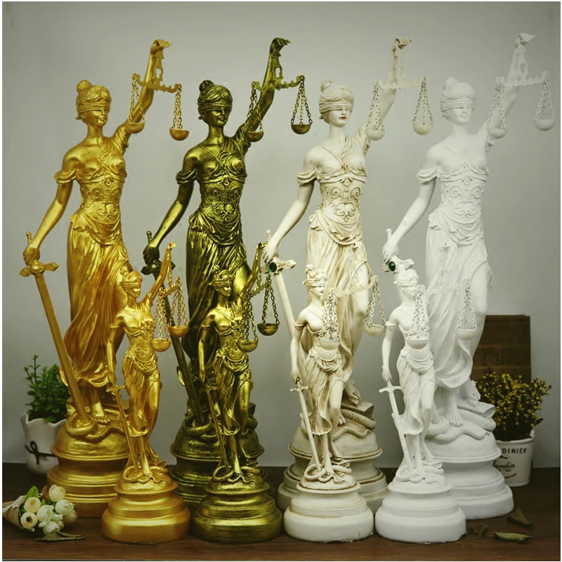 Modern Resin Ancient Greece Presided Over Justice Law Balance Goddess Sculpture Craftswork Figurines Court Law Firm Decoration
Modern Resin Ancient Greece Presided Over Justice Law Balance Goddess Sculpture Craftswork Figurines Court Law Firm Decoration