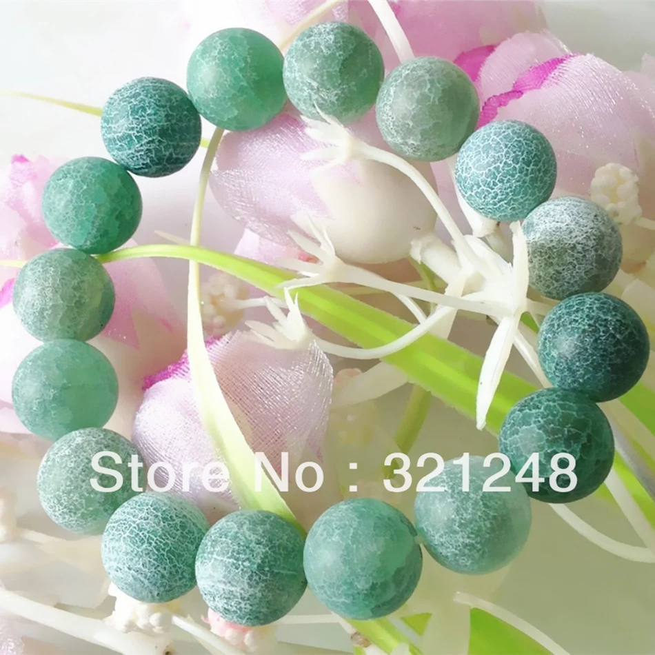 new 2013 diy Dreamlike 12mm Green Dragon Veins Frost Agate Gems Bracelet 7.5 "beads jewelry making MY2339
new 2013 diy Dreamlike 12mm Green Dragon Veins Frost Agate Gems Bracelet 7.5 "beads jewelry making MY2339