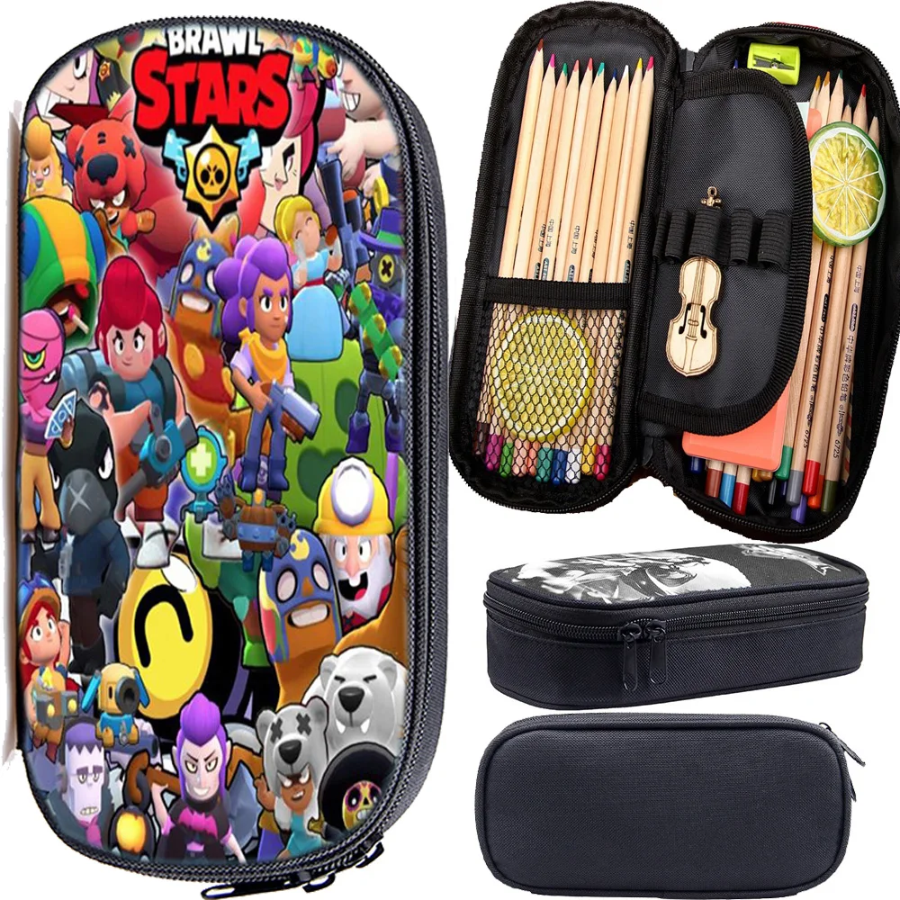 Hot Brawl Stars Pencil Bag Multifunction Cosmetic Cases Boys Girls School Bag Stationary Supplies Pencil Box Back to School Gift
Hot Brawl Stars Pencil Bag Multifunction Cosmetic Cases Boys Girls School Bag Stationary Supplies Pencil Box Back to School Gift