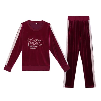 Rlyaeiz New 2 Pieces Set Women 2019 Spring Gold Velvet Sporting Wear Fashion Embroidery Hoodies + Pants Women Sporting Suits
Rlyaeiz New 2 Pieces Set Women 2019 Spring Gold Velvet Sporting Wear Fashion Embroidery Hoodies + Pants Women Sporting Suits