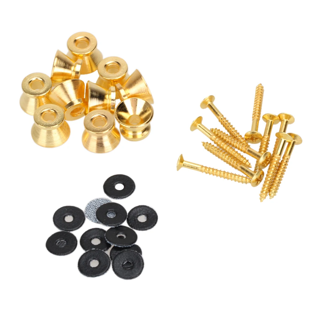 10Pcs/Set Guitar Strap Locks Straplocks Strap Buttons Mushrooms Heads Gold Guitar Parts & Accessories Hot Sale
10Pcs/Set Guitar Strap Locks Straplocks Strap Buttons Mushrooms Heads Gold Guitar Parts & Accessories Hot Sale