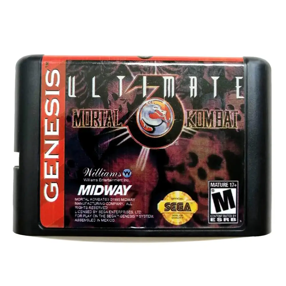 Ultimate Mortal Kombat 3 The Ultimate Fighting Game 16 bit MD Memory Card for Sega Mega Drive 2 for SEGA Genesis Megadrive
Ultimate Mortal Kombat 3 The Ultimate Fighting Game 16 bit MD Memory Card for Sega Mega Drive 2 for SEGA Genesis Megadrive