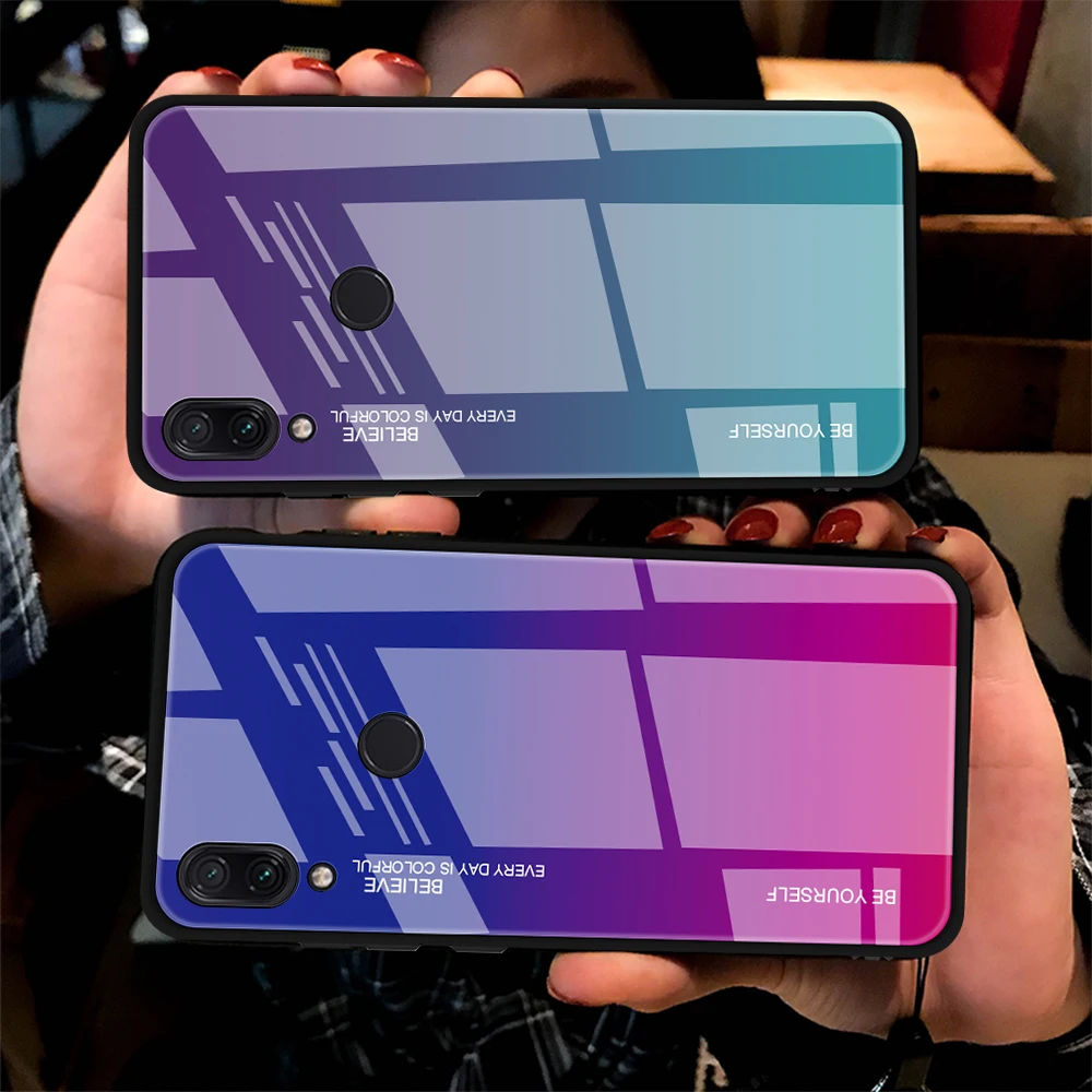 25pcs Gradient Glass Case for Xiaomi 9 SE/mi8 lite/A1/A2 lite/POCO F1 Colorful Back Case For Redmi 7/7A/Note 7/Note 6 Pro
25pcs Gradient Glass Case for Xiaomi 9 SE/mi8 lite/A1/A2 lite/POCO F1 Colorful Back Case For Redmi 7/7A/Note 7/Note 6 Pro